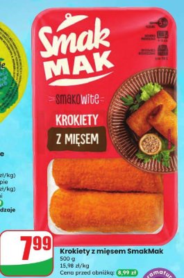Krokiety z mięsem SmakMak promocja w Dino