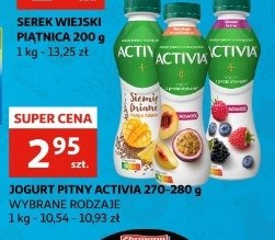 Jogurt brzoskwinia marakuja Danone activia promocja