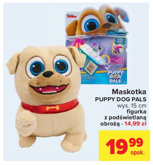 Figurka z podświetlaną obrożą puppy dog pals -rolly promocja