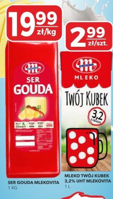 Mleko MLEKO TWÓJ KUBEK 3,2% UHT MLEKOVITA promocja w Top Market