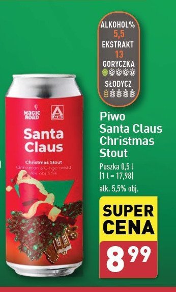 Piwo Magic road santa claus promocja