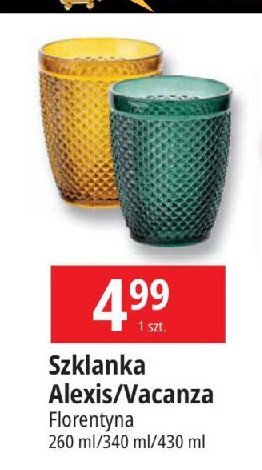 Szklanka vacanza Florentyna promocja w Leclerc