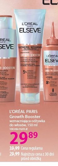 Odżywka wzmacniająca przeciw wypadaniu włosów L'oreal elseve growth booster promocja w Hebe