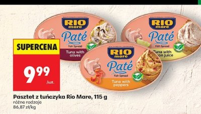 Pasztet z tuńczyka Rio Mare, 115 g: różne rodzaje promocja w Biedronka