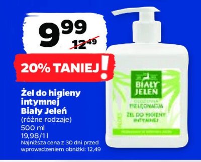 Żel do higieny intymnej aloes Biały jeleń promocja
