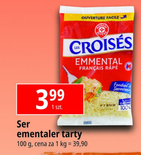 Ser emmental tarty Wiodąca marka croises promocja