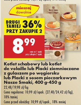 Kotlet schabowy z puree i buraczkami Kotwica promocja w Biedronka
