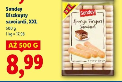 Biszkopty savoiardi, XXL promocja w Lidl