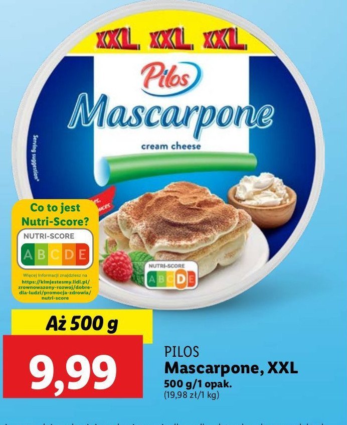 Serek mascarpone Pilos promocja