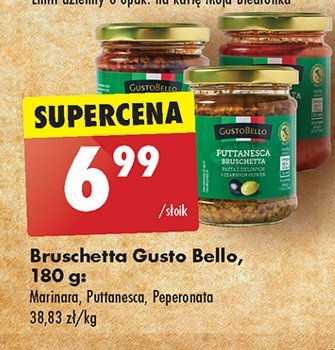 Bruschetta puttanesca Gustobello promocja