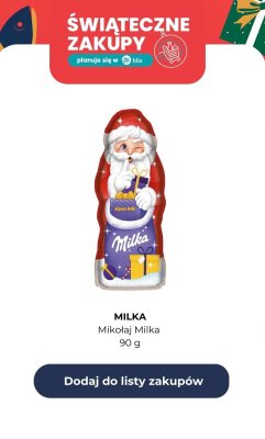 Czekoladowy Mikołaj, 90 g promocja w Biedronka