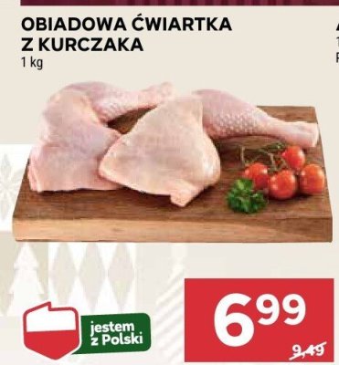 Obiadowa ćwiartka z kurczaka promocja w Stokrotka