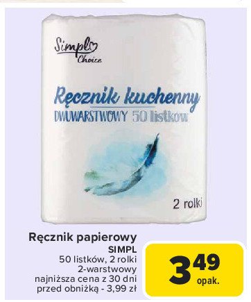 Recznik kuchenny Simpl promocja w Carrefour Market