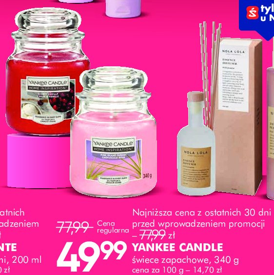 Świeca zapachowa w szkle cherry & vanilla YANKEE CANDLE promocja