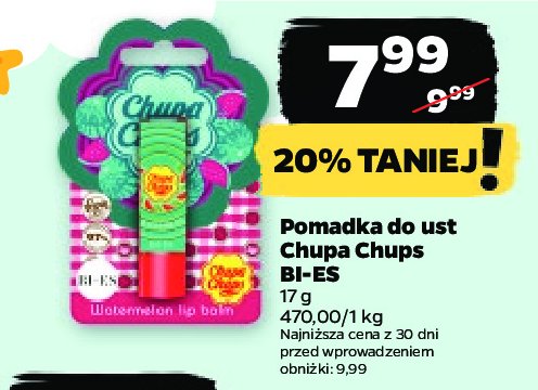 Pomadka do ust watermelon Bi-es chupa chups promocja