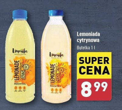 Napój z sokiem cytrynowym i miąższem Limenita fresh & cool promocja