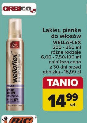 Lakier do włosów 2 days volume Wella promocja