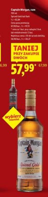 Rum Captain Morgan Spiced Gold 700 ml promocja w Lidl