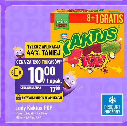 Lody pop! Nestle kaktus promocja w POLOmarket