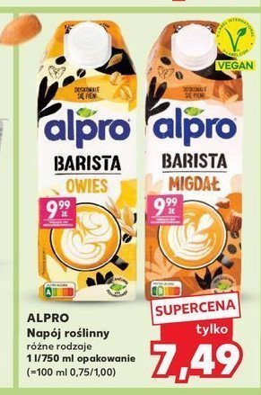 Napój owsiany barista Alpro promocja