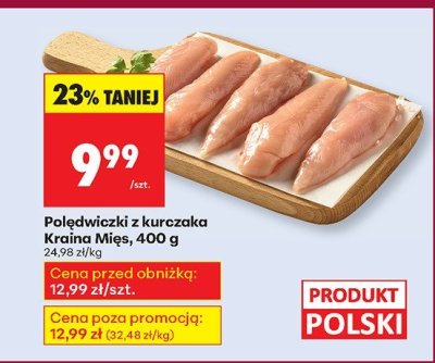 Polędwiczki z kurczaka 400 g promocja w Biedronka