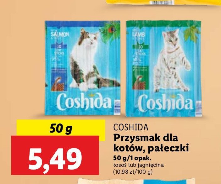 Przysmak dla kota jagnięcina Coshida promocja