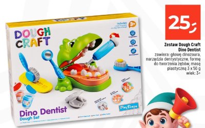 Zestaw Dough Craft Dino Dentist promocja w Dealz