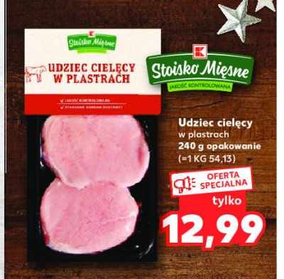 Udziec cielęcy w plastrach