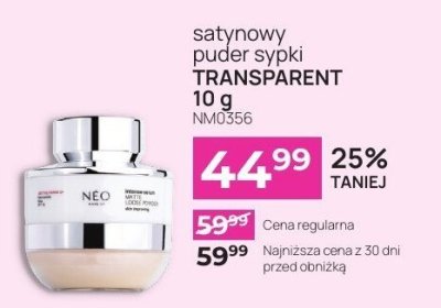Satynowy puder sypki TRANSPARENT NM0356 promocja w NEONAIL & NEO MAKE UP