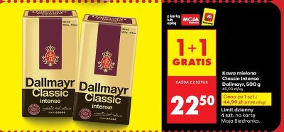 Kawa mielona Classic 500 g 1+1 GRATIS promocja w Biedronka