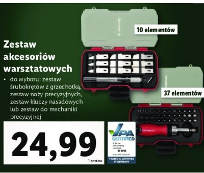 Zestaw narzędzi do mechaniki precyzyjnej Parkside promocja