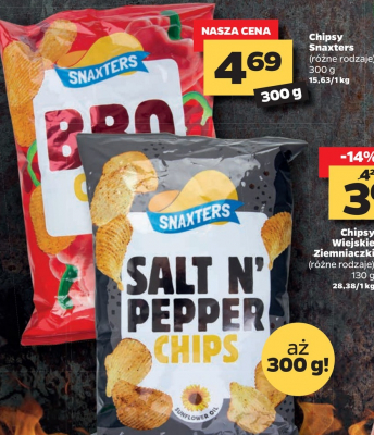 Chipsy bbq Snaxters promocja w Aldi