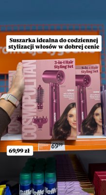 Suszarka do włosów Cosmopolitan 3-in-1 Hair Styling Set promocja w Action