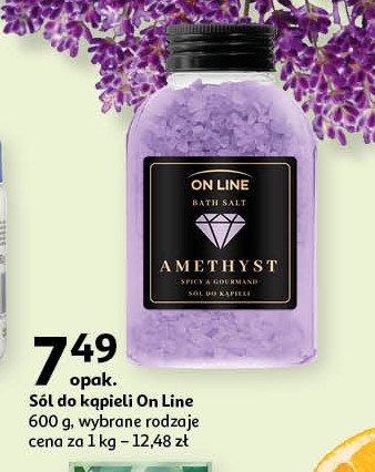 Sól do kąpieli amethyst fioletowa On line promocja