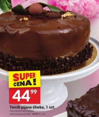 Torcik pijana śliwka, 1 szt. promocja w Twój Market