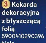 Kokarda dekoracyjna z błyszczącą folią promocja w Castorama