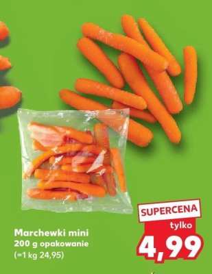 Marchew marchewki mini 200 g opakowanie promocja w Kaufland