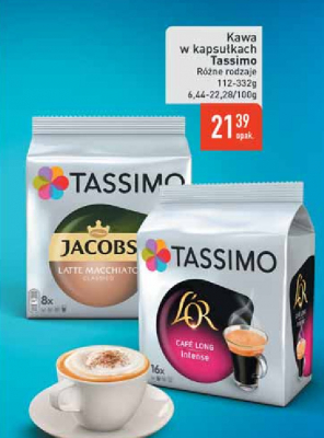 Kawa cafe long intense Tassimo l'or promocja
