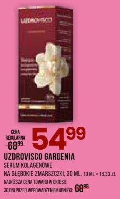 Serum kolagenowe Uzdrovisco Gardenia 30 ml promocja w Drogerie Natura