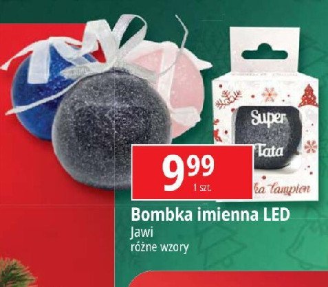 Bombka imienna Jawi promocja w Leclerc