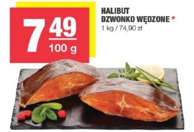 Ryba halibut dzwonko wędzone SPAR promocja w SPAR