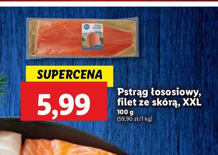 Pstrąg łososiowy filet ze skórą promocja