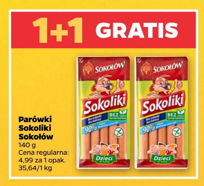 Parówki sokoliki Sokołów promocja