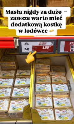 Masło ekstra 83% Pilos promocja w Lidl