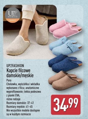 Kapcie filcowe damskie/męskie  promocja w Aldi