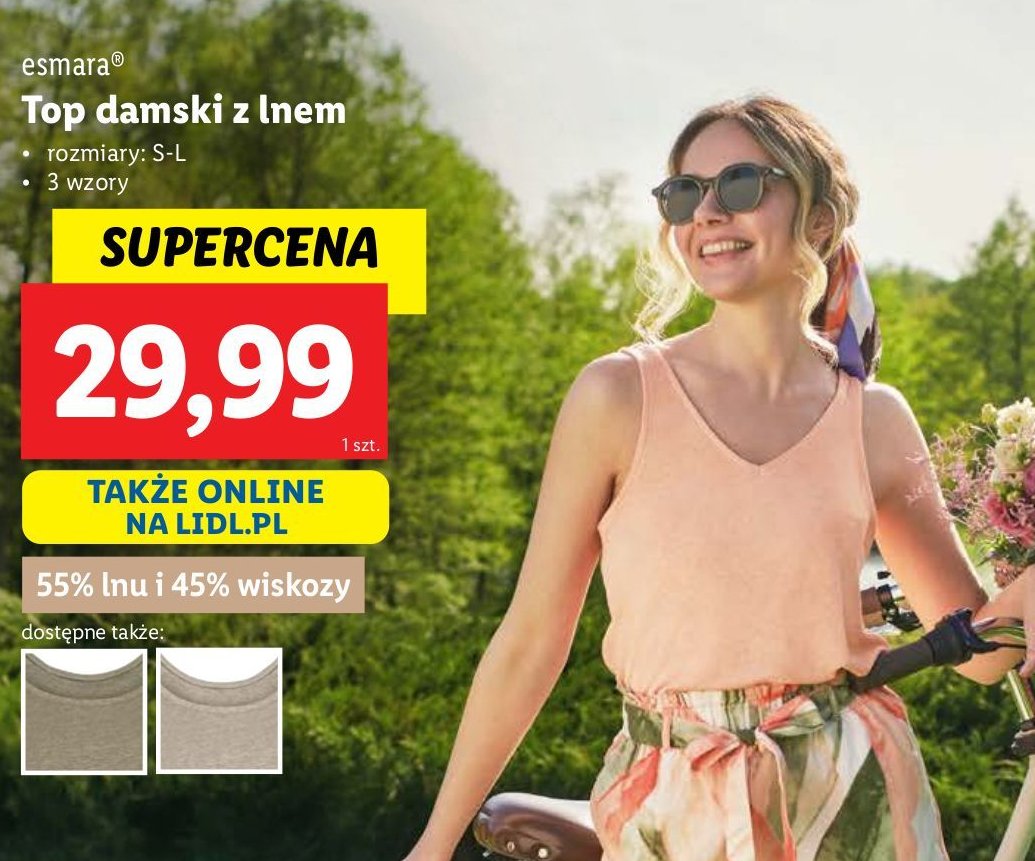 Top damski rozm. s-l Esmara promocja w Lidl