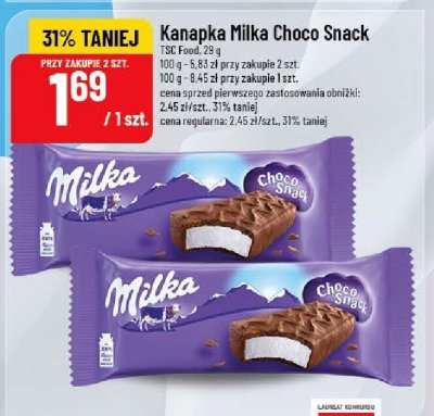 Kanapka Milka Choco Snack promocja w POLOmarket