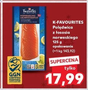 Polędwica z łososia K-classic favourites promocja w Kaufland