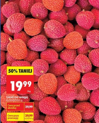 Liczi na wagę promocja w Biedronka