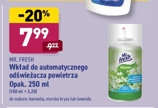 Odświeżacz powietrza lawenda - wkład Mr. fresh promocja